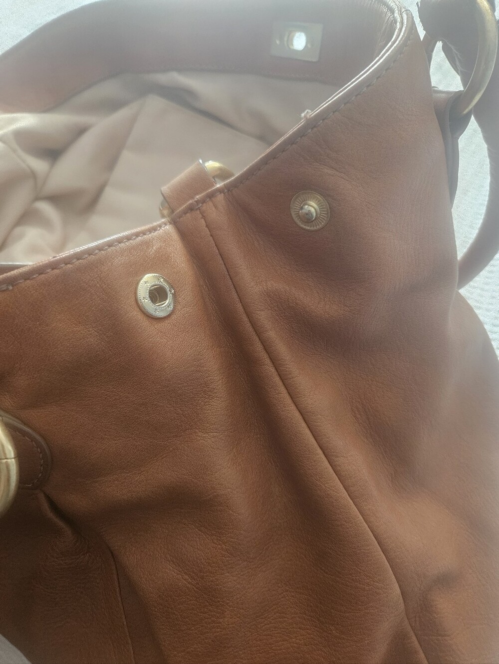 J.crew Classic Brown Leather Shoulder/ Crossbody Bag - Versatile Everyday Tote - Picture 13 of 13